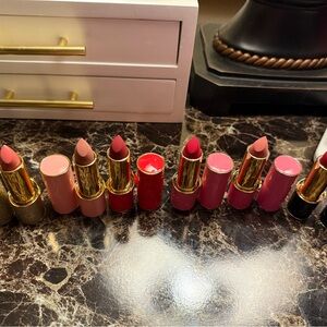 Pat McGrath Luxurious Lipsticks in Pink, Red, and Brown shades